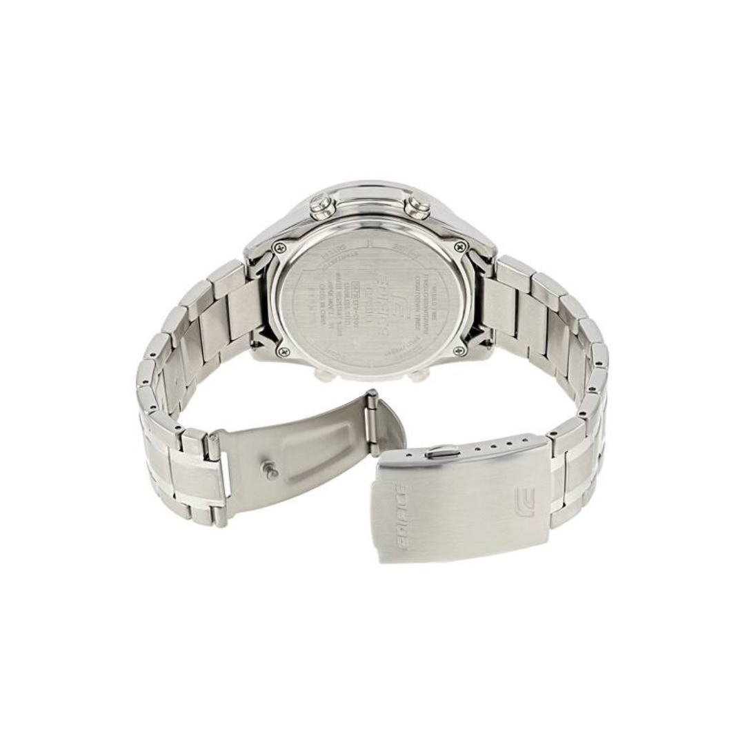 Reloj Análogo-Digital Sport Plateado de Hombre