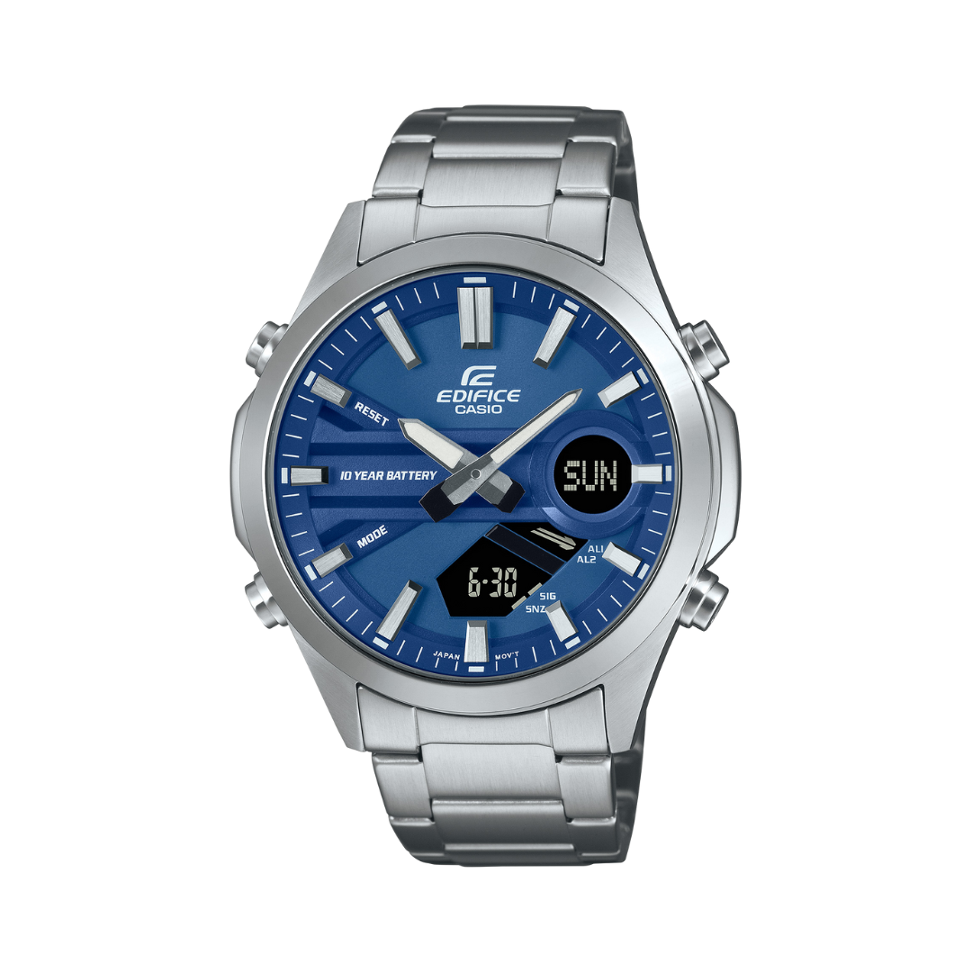 Reloj Análogo-Digital Sport Plateado