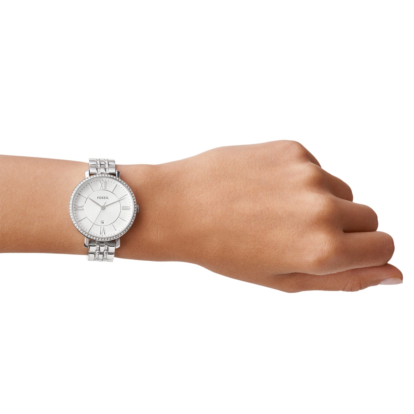 Reloj Análogo Jacqueline Ejecutivo Plateado de Mujer