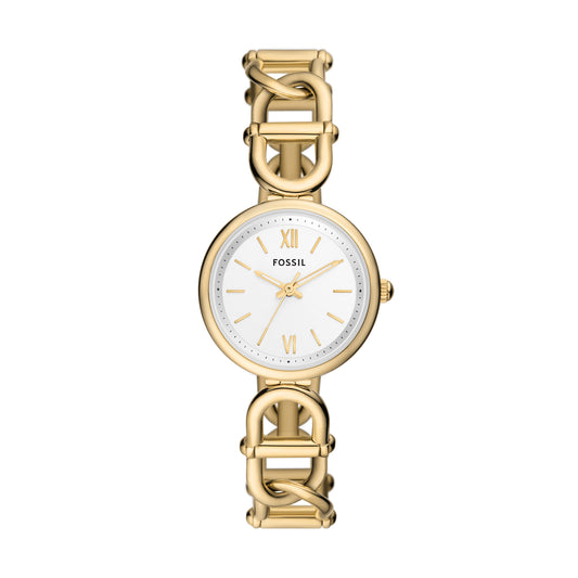 Reloj Análogo Carlie Casual Dorado de Mujer