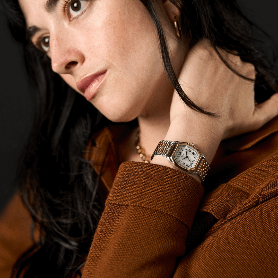 Reloj Análogo Luxury Dorado de Mujer