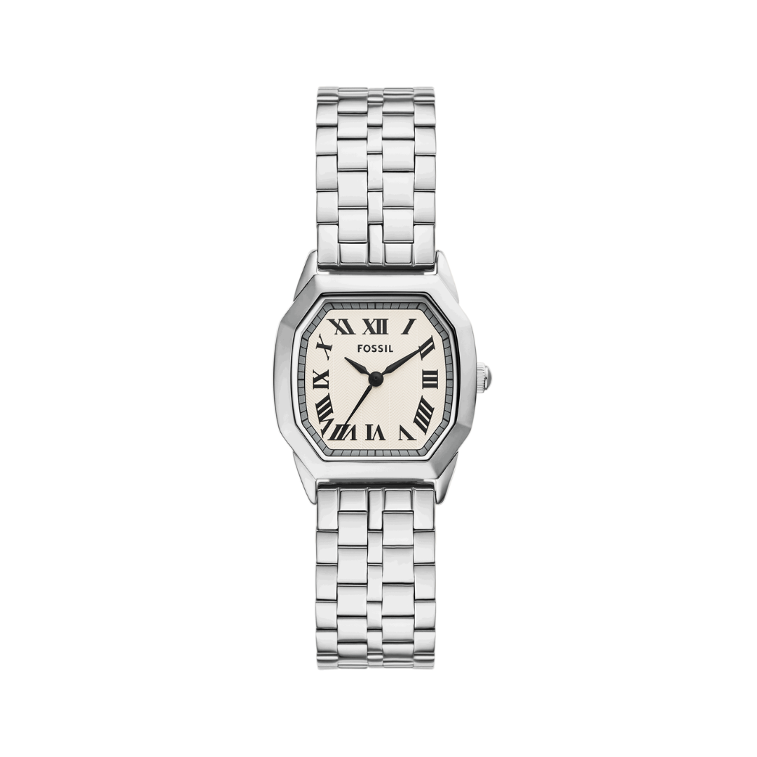 Reloj Análogo Luxury Plateado de Mujer