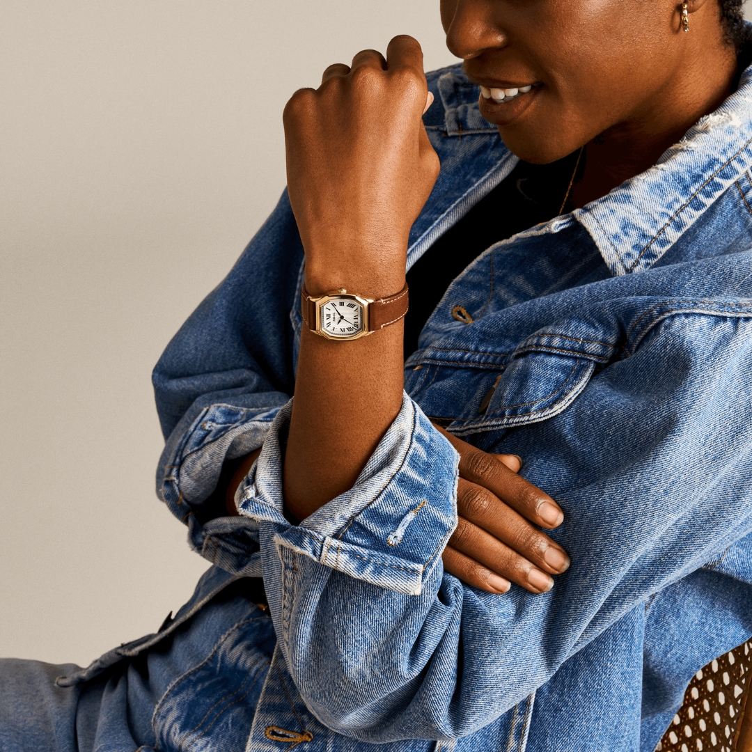 Reloj Análogo Luxury Dorado de Mujer