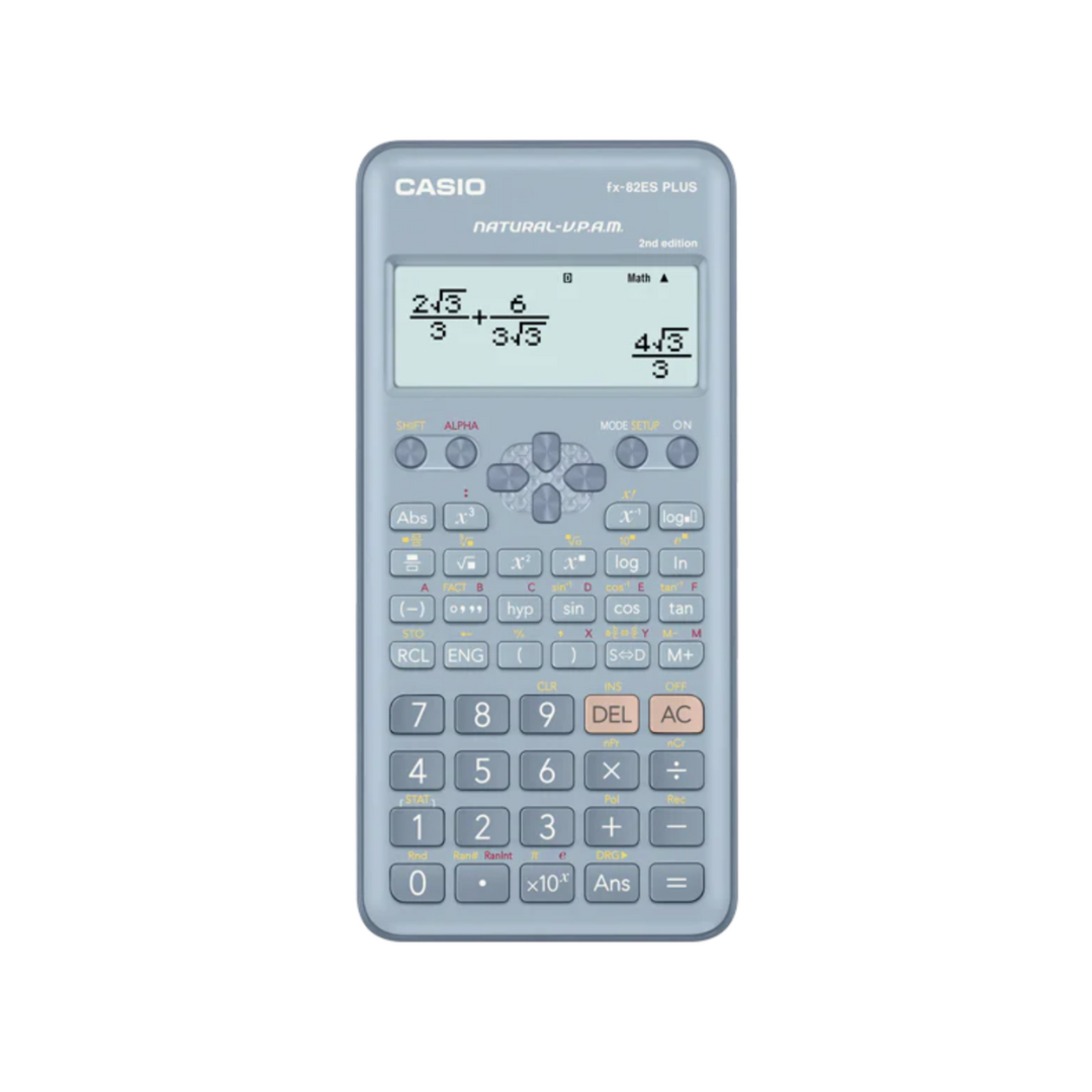 Calculadora Científica Estandar Celeste fx-82ES PLUS-2BU
