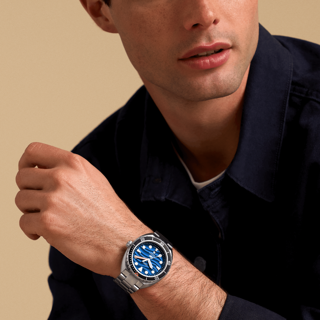 Reloj Análogo Sport Plateado de Hombre