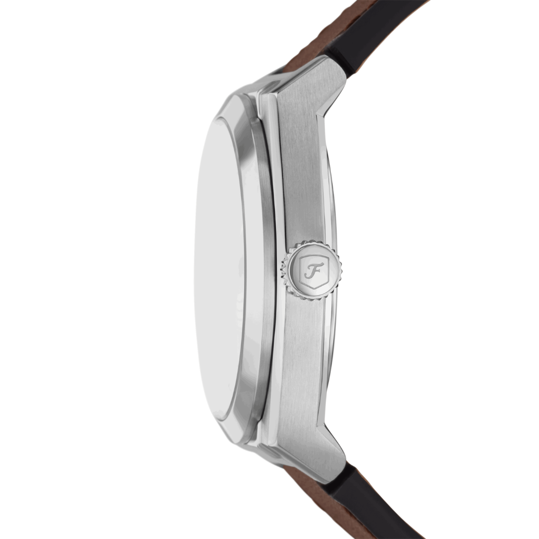 Reloj Análogo Luxury Plateado de Hombre