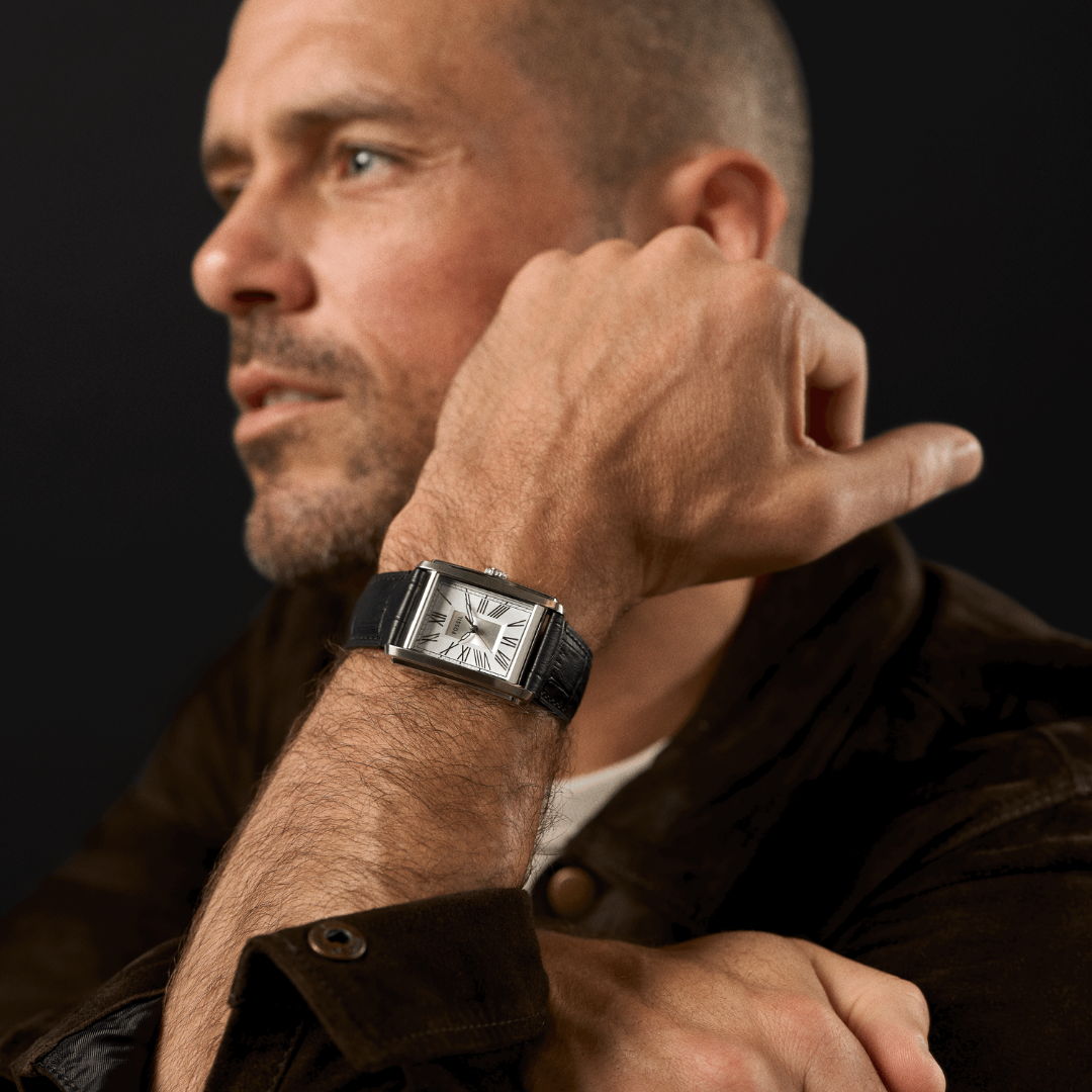 Reloj Análogo Luxury Plateado de Hombre