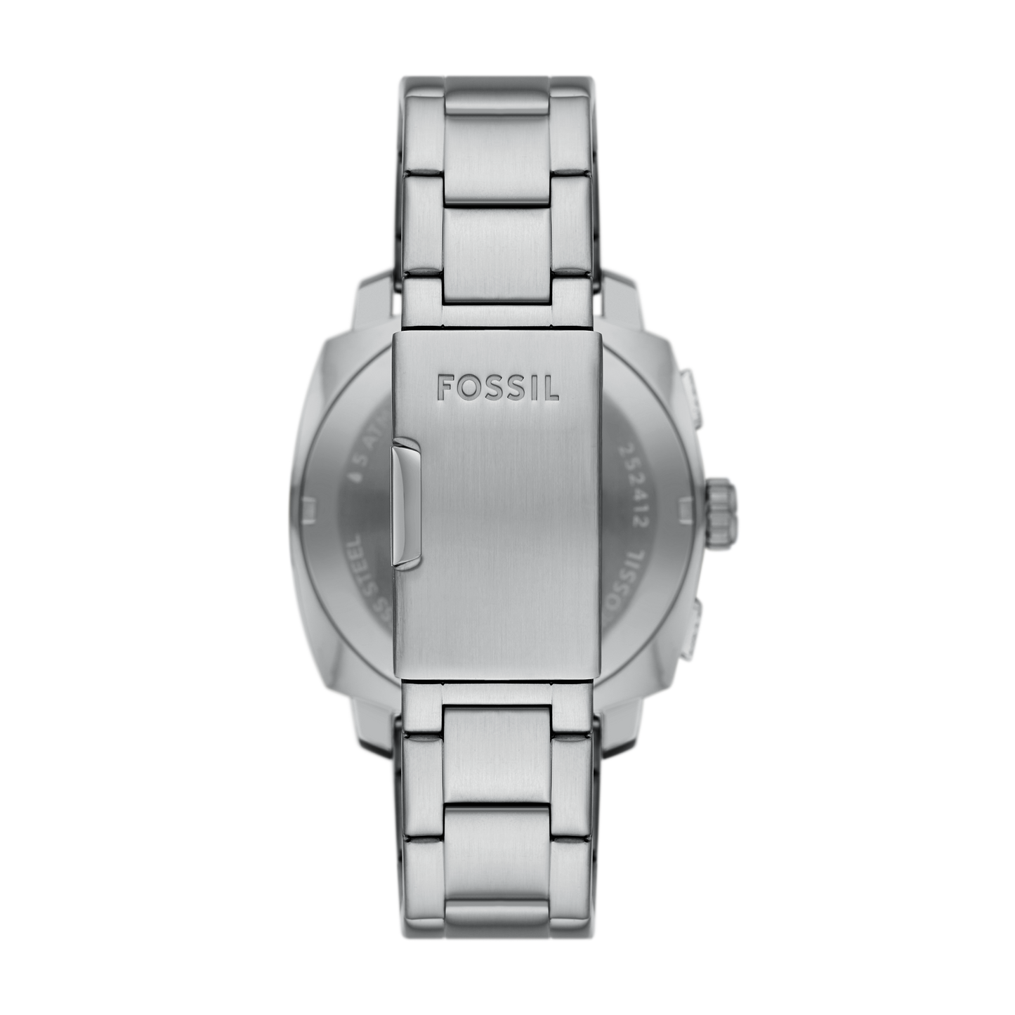 Reloj Análogo con Cronógrafo Casual Plateado de Hombre