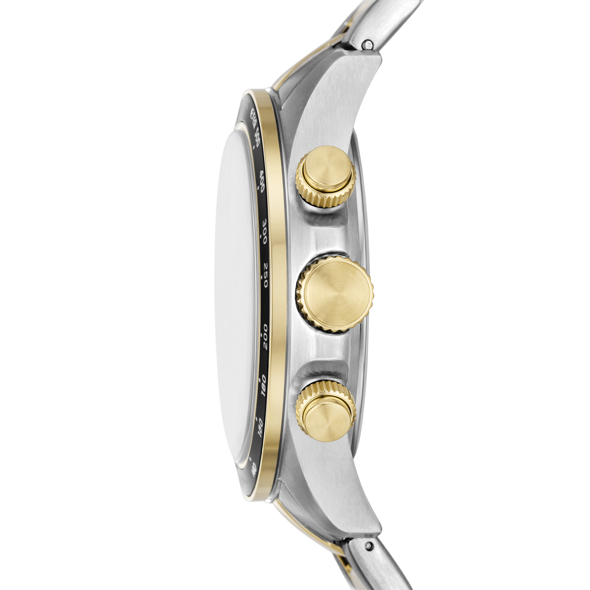 Reloj Análogo Multifunción De Hombre Fossil Autocross Dorado Y Plateado