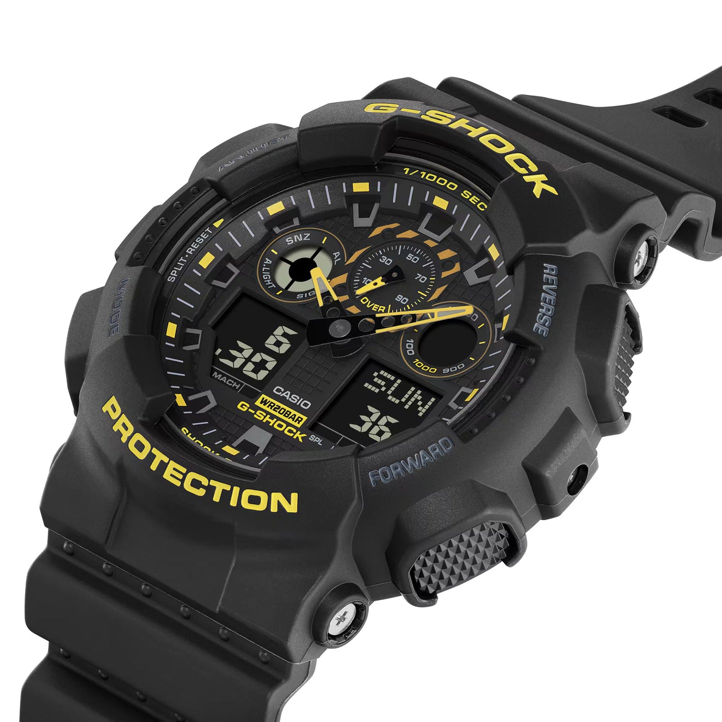 Reloj Análogo-Digital Serie Caution Sport Negro de Hombre