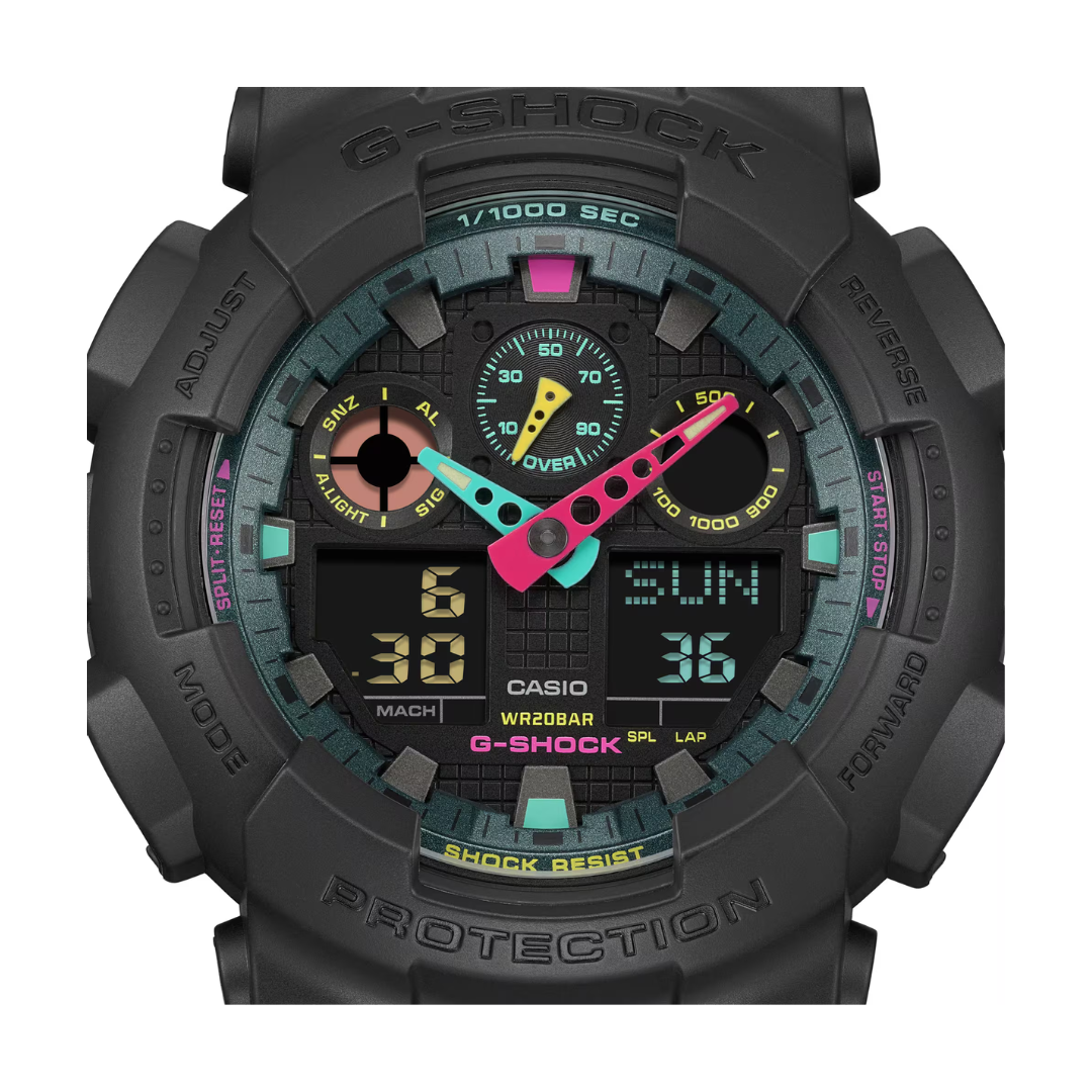 Reloj Análogo Digital Casual Negro de Hombre