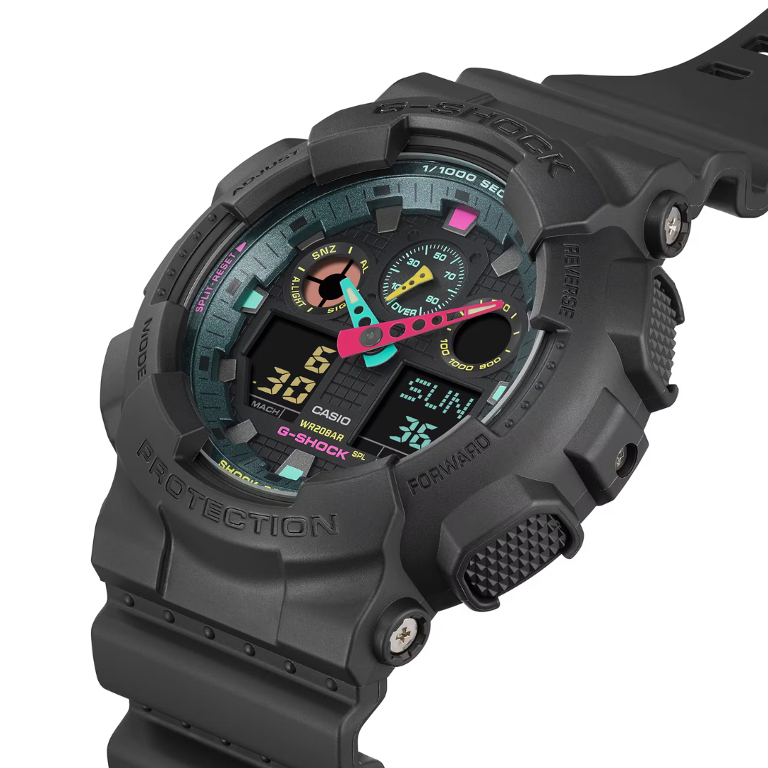 Reloj Análogo Digital Casual Negro de Hombre