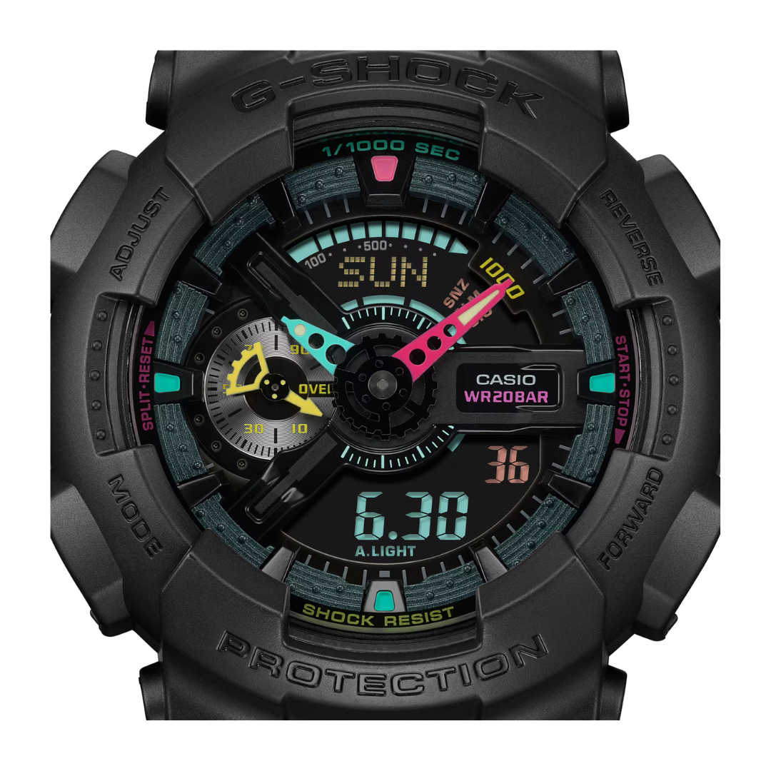 Reloj Análogo Digital Casual Negro de Hombre