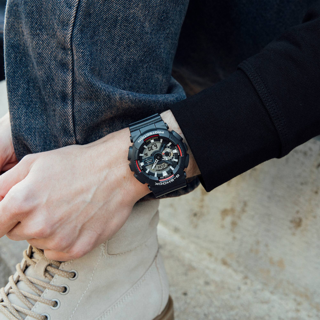 Reloj Análogo Digital Casual Negro de Hombre