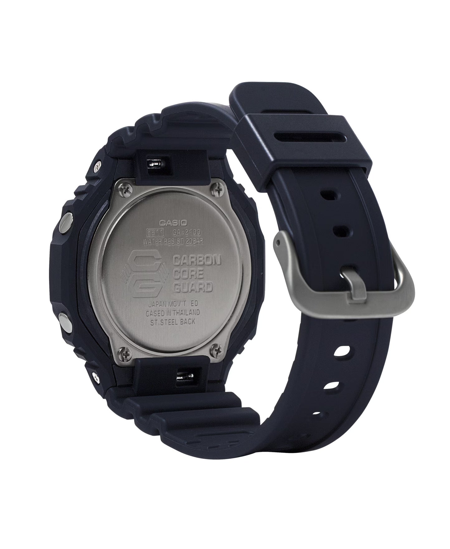 Reloj Análogo-Digital Carbon Core Octagon Casual Negro de Hombre