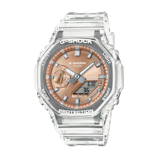 Reloj Análogo Digital Casual Transparente de Hombre