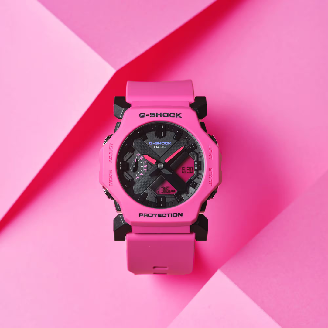 Reloj Análogo Digital Juvenil Rosado de Mujer
