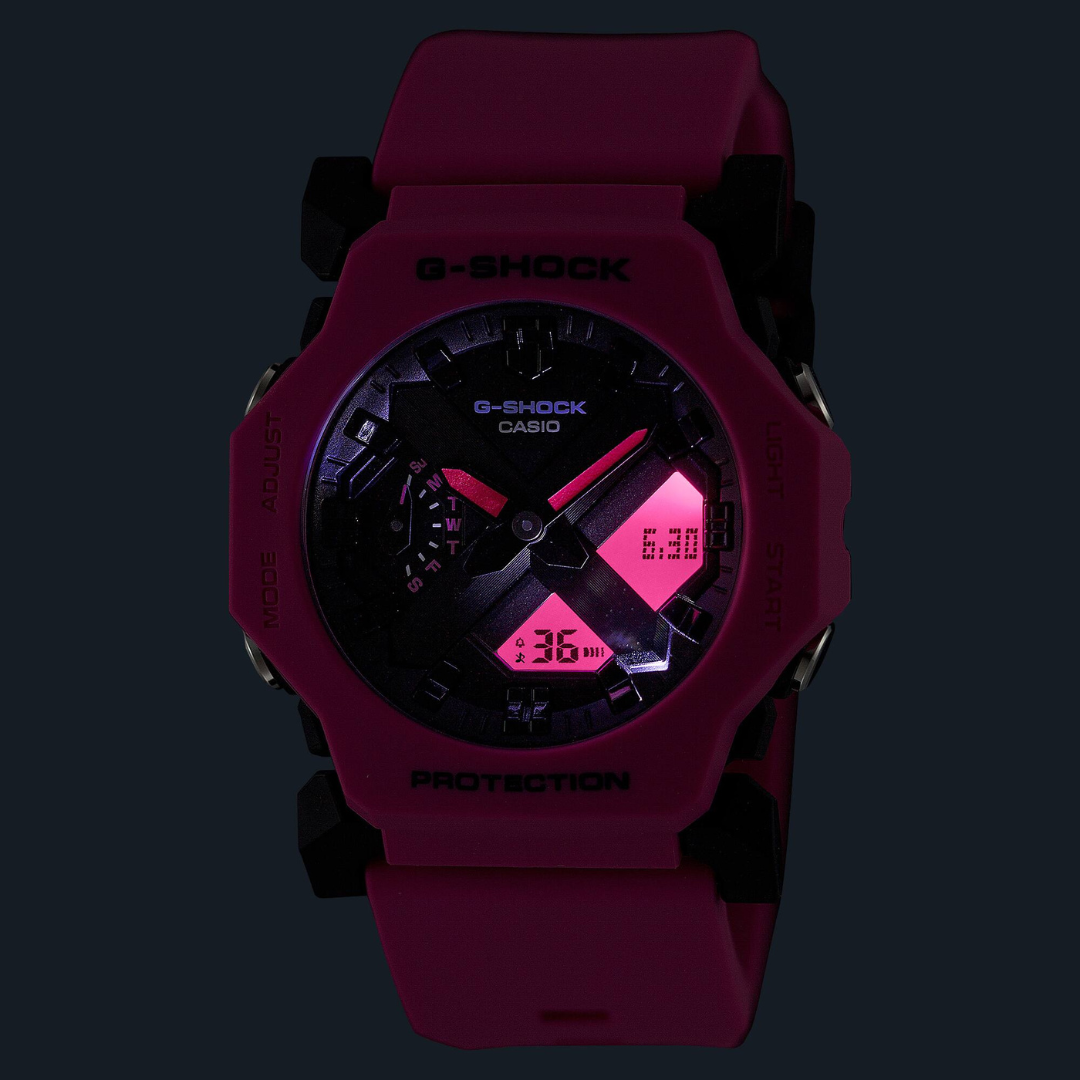 Reloj Análogo Digital Juvenil Rosado de Mujer