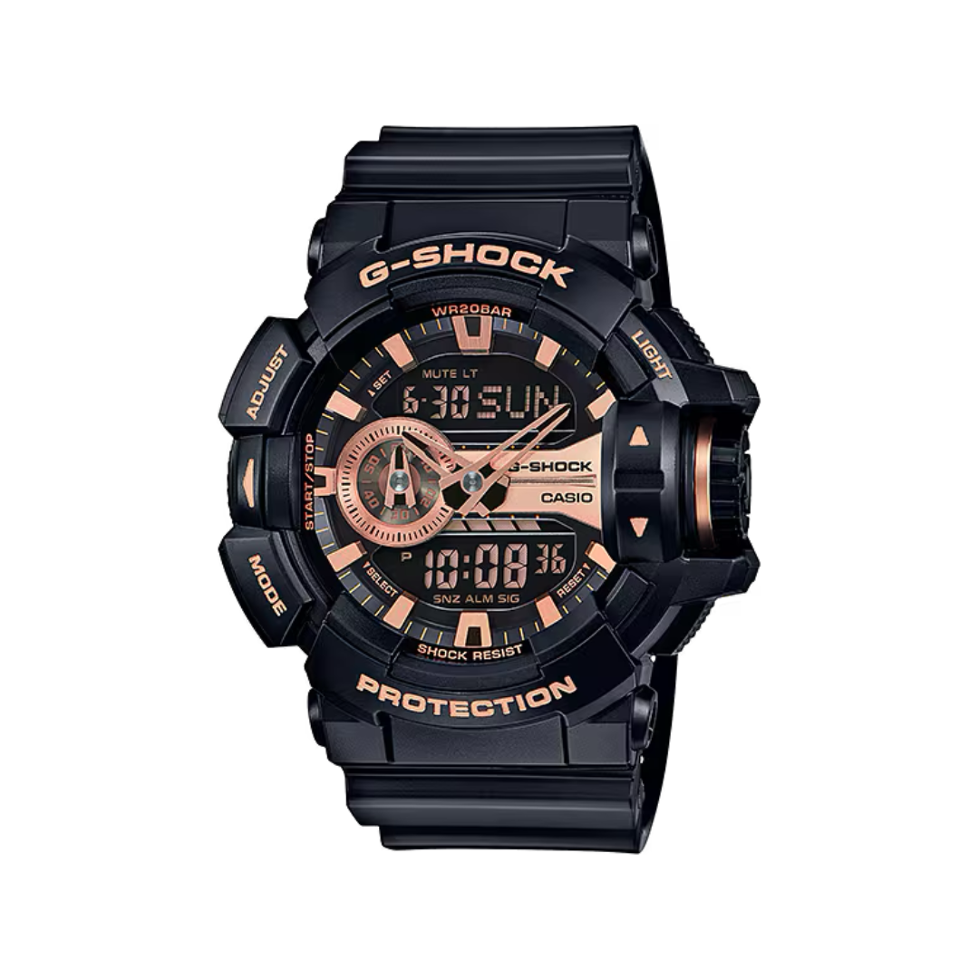 Reloj Análogo-Digital Casual Negro de Hombre