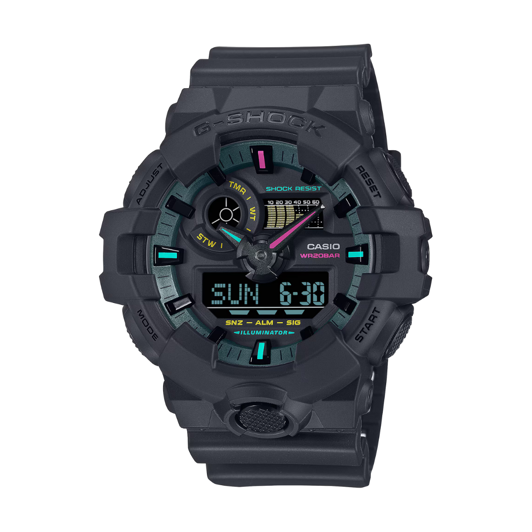 Reloj Análogo Digital Casual Negro de Hombre