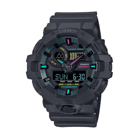 Reloj Análogo Digital Casual Negro de Hombre