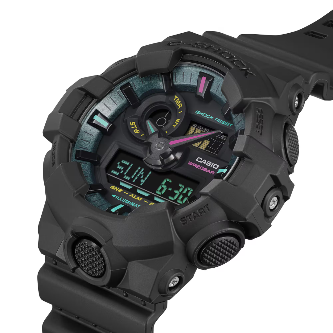 Reloj Análogo Digital Casual Negro de Hombre