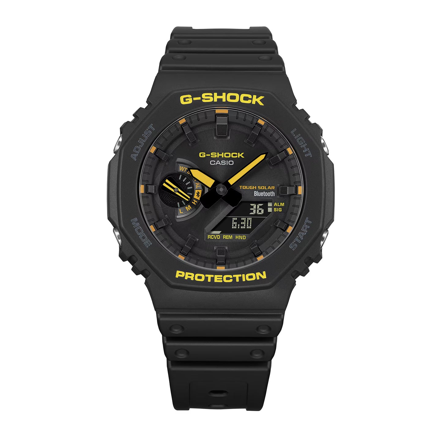 Reloj Análogo-Digital Octagon Carbon Core Serie Caution Juvenil Negro de Hombre