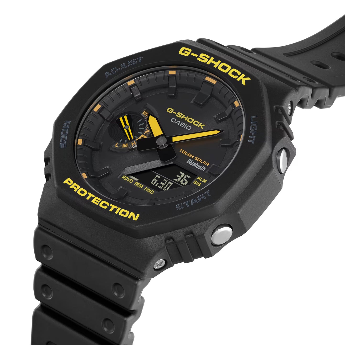 Reloj Análogo-Digital Octagon Carbon Core Serie Caution Juvenil Negro de Hombre