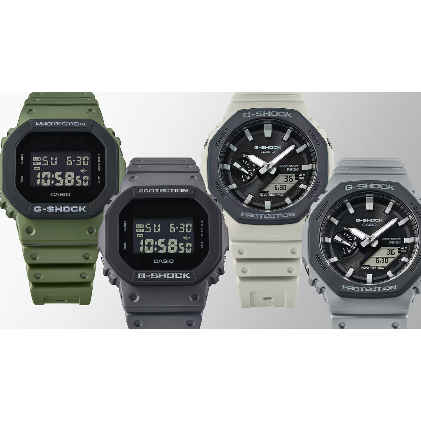 Reloj Análogo Digital Casual Gris de Hombre