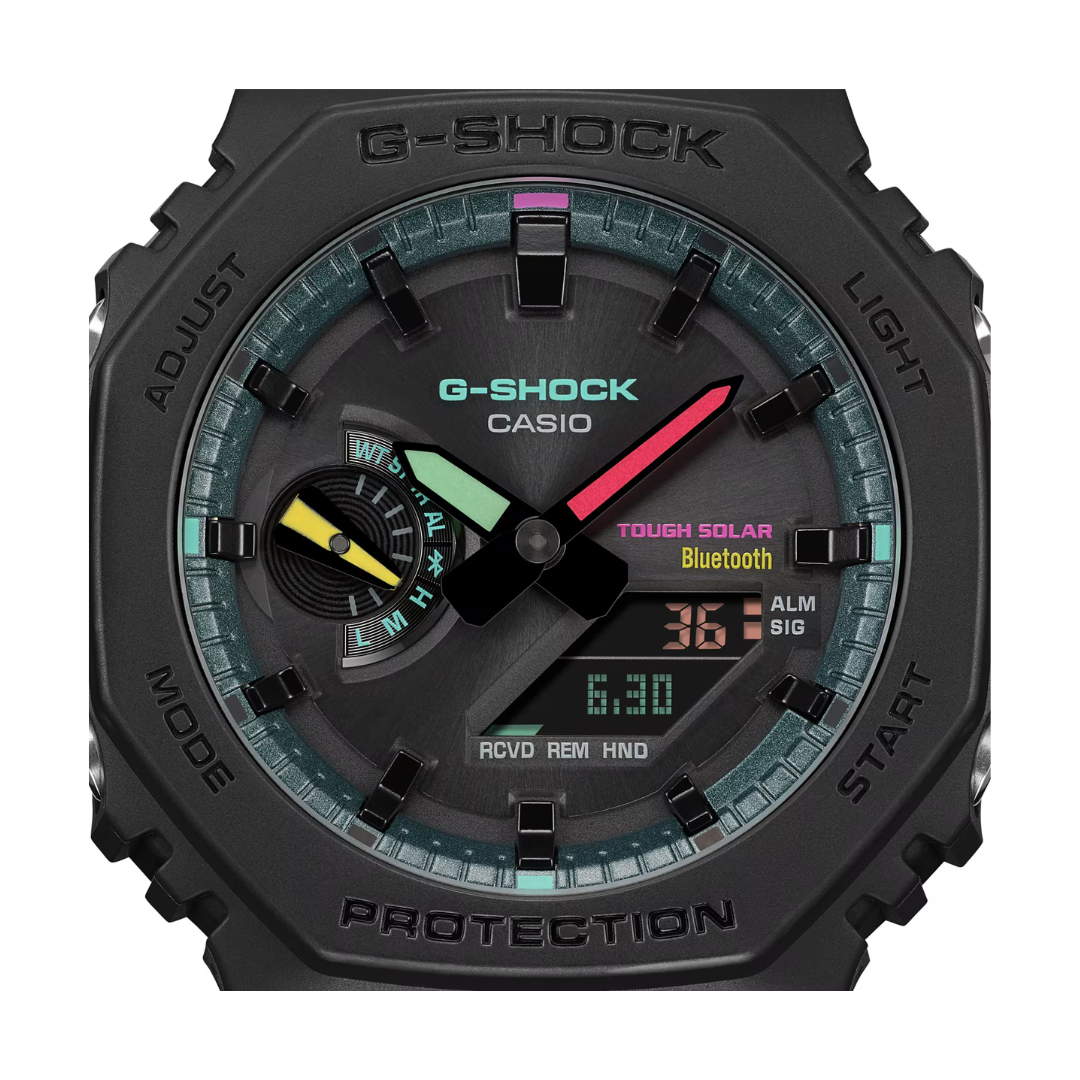 Reloj Análogo Digital Casual Negro de Hombre