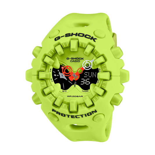 Reloj Análogo Digital Casual/Juvenil Amarillo Neón de Hombre