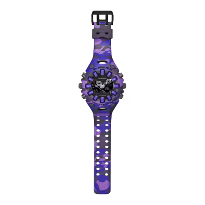 Reloj Análogo Digital Deportivo Morado de Hombre