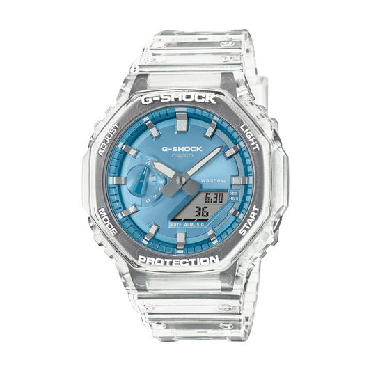 Reloj Análogo Digital Casual Transparente de Hombre