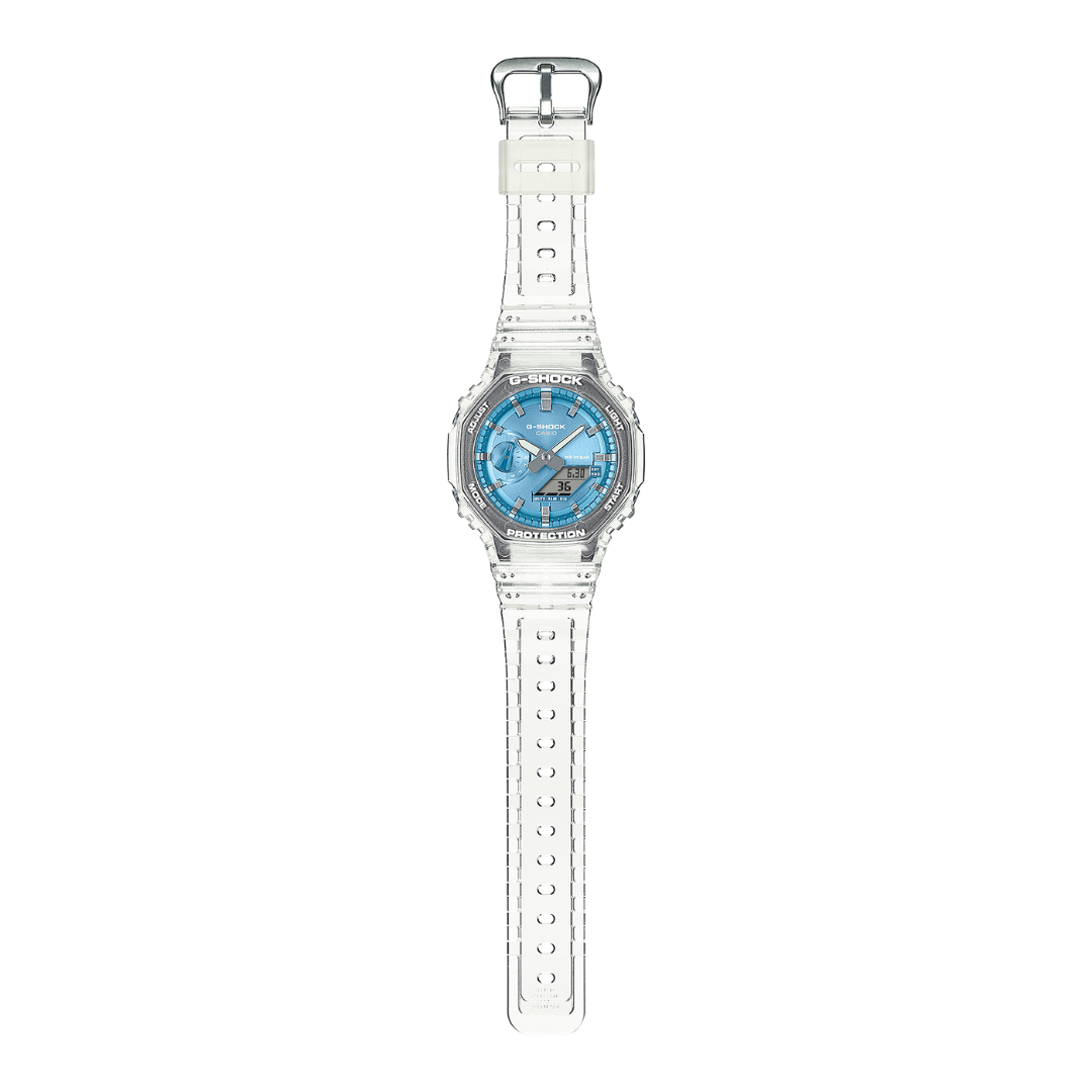 Reloj Análogo Digital Casual Transparente de Hombre