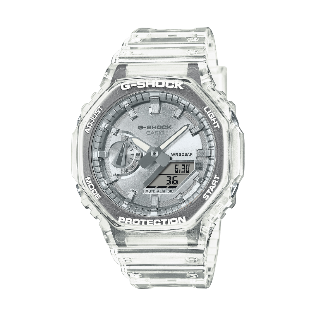 Reloj Análogo Digital Casual Transparente de Hombre