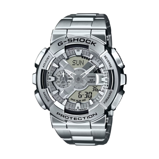 Reloj Análogo Digital Casual Plateado de Hombre