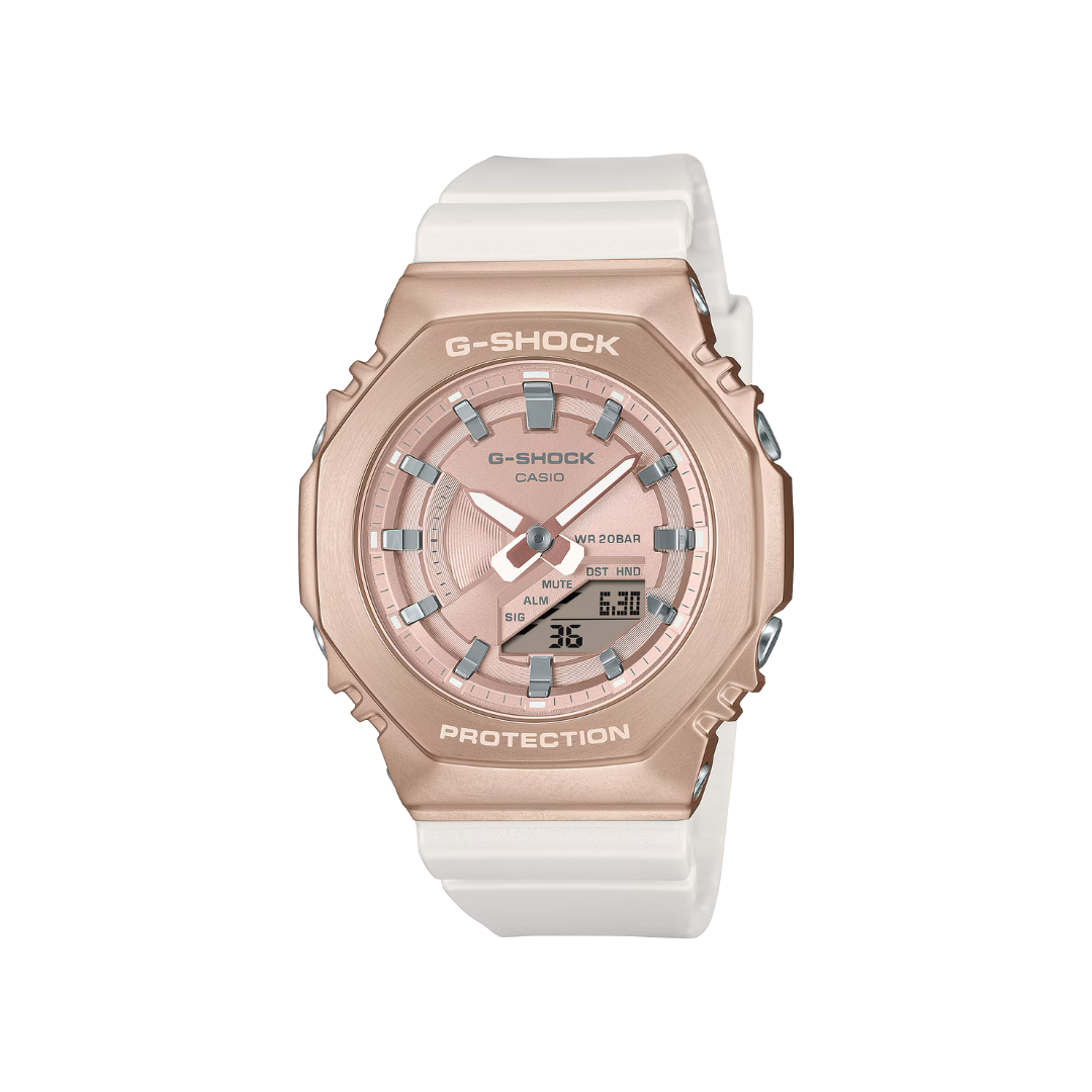 Reloj Análogo Digital Ejecutivo Blanco de Mujer