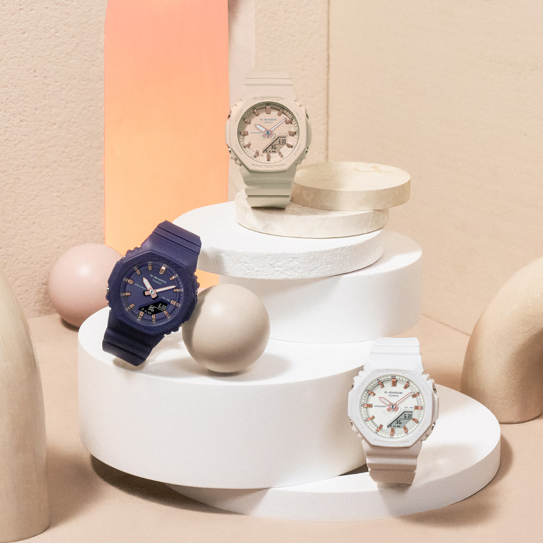 Reloj Análogo Digital Casual Blanco de Mujer