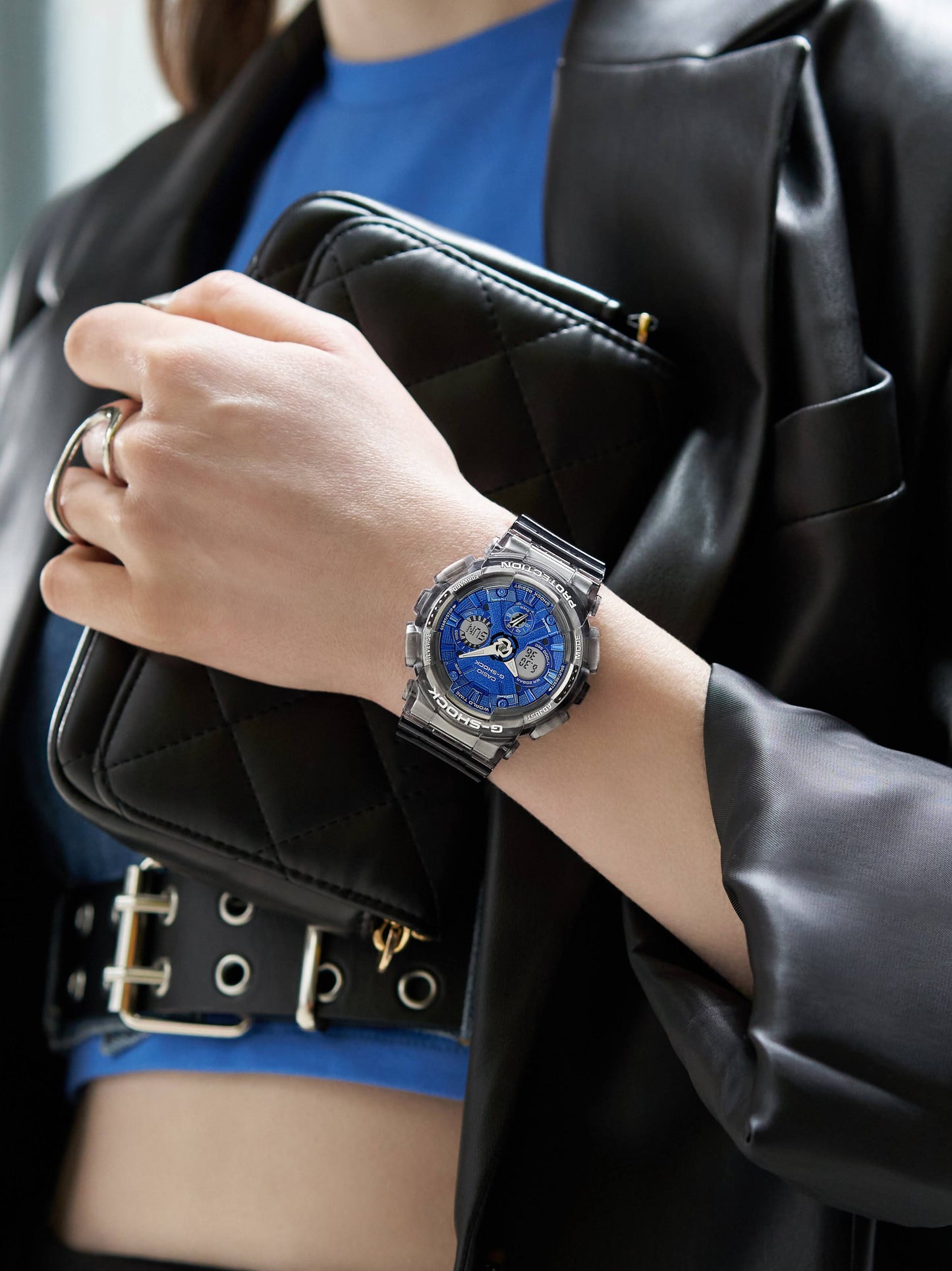 Reloj Análogo-Digital Classic Juvenil Gris de Mujer