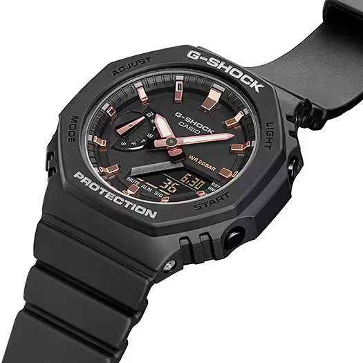 Reloj Análogo-Digital Carbon Core Octagon Sport Negro de Mujer
