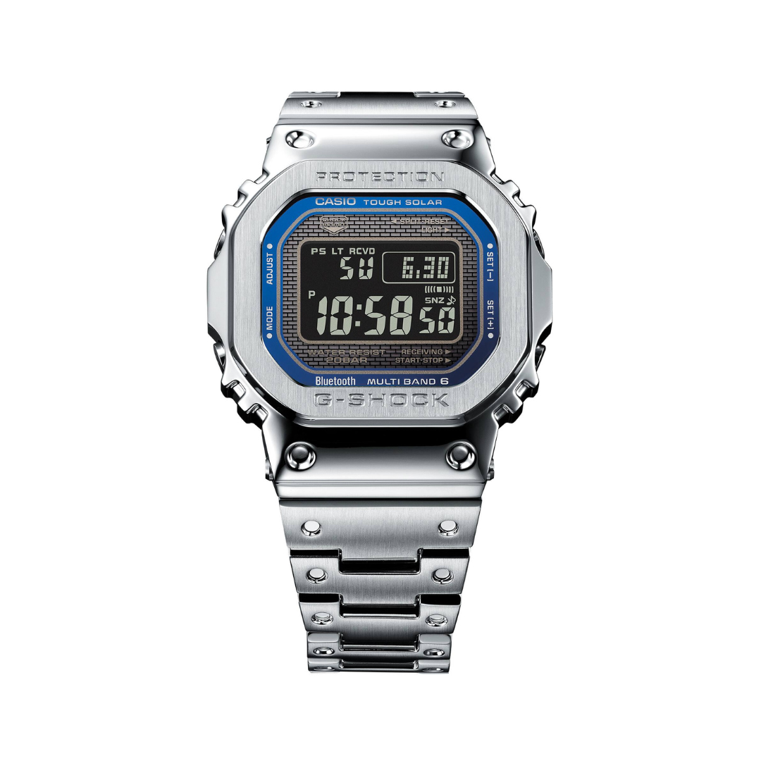 Reloj Análogo Digital Ejecutivo Plateado de Hombre