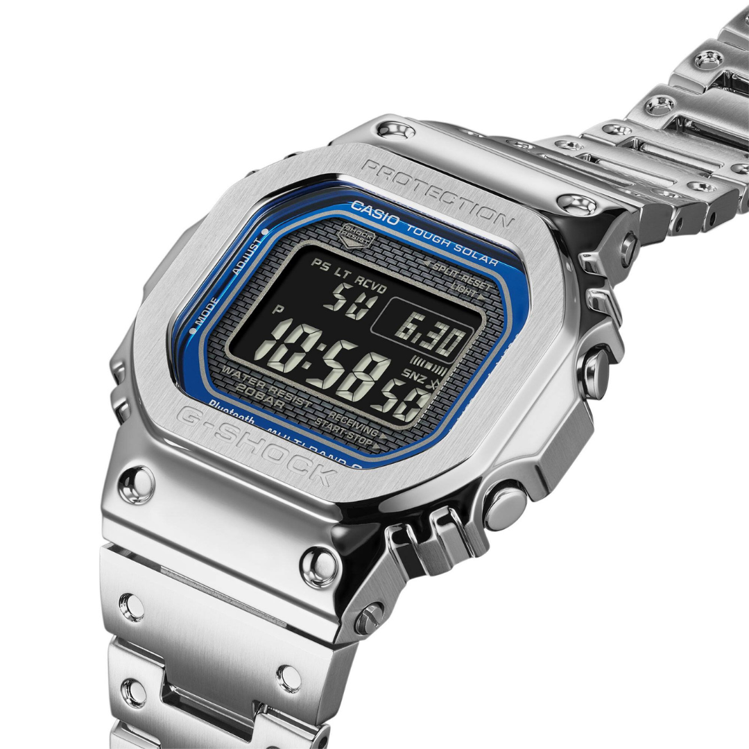 Reloj Análogo Digital Ejecutivo Plateado de Hombre