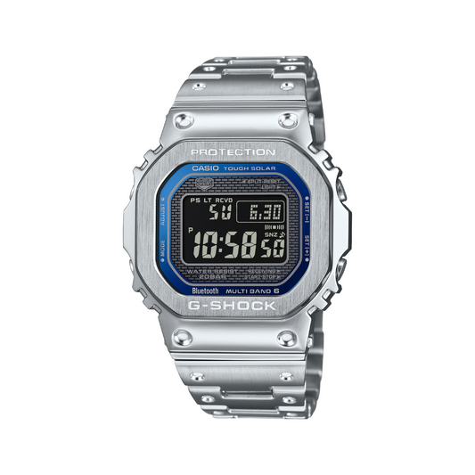 Reloj Análogo Digital Ejecutivo Plateado de Hombre