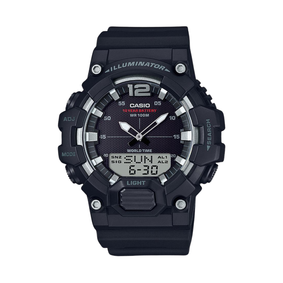 Reloj Análogo-Digital Illuminator Sport Negro de Hombre