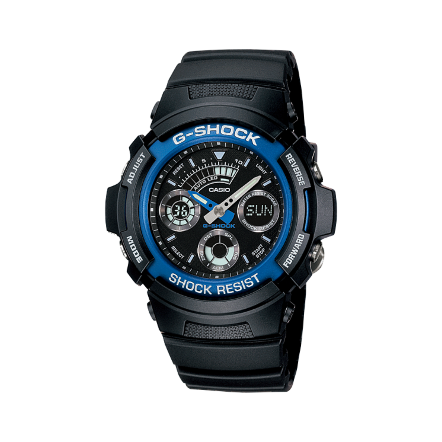 Reloj Análogo Digital Deportivo Negro de Hombre