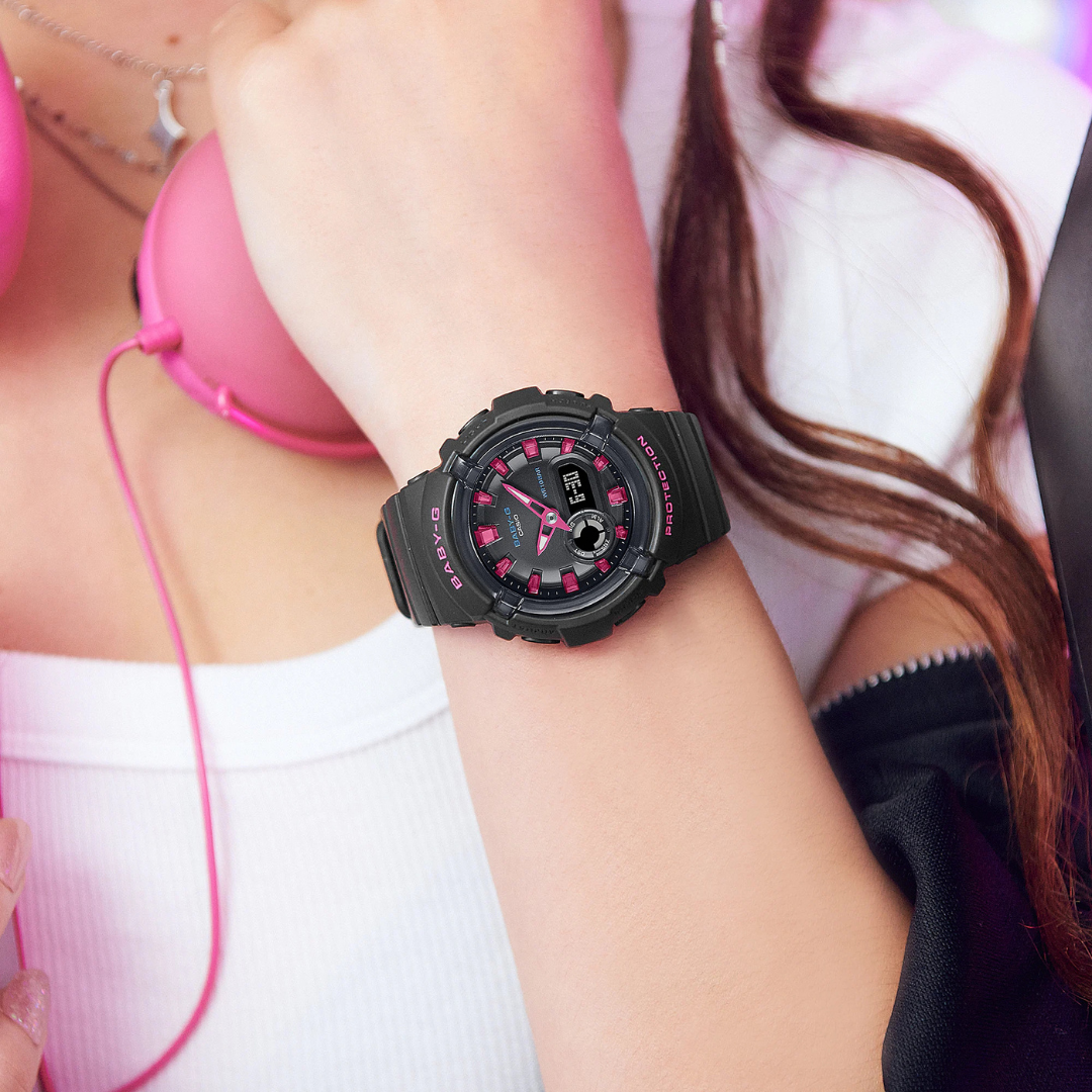 Reloj Análogo-Digital Juvenil Negro de Mujer