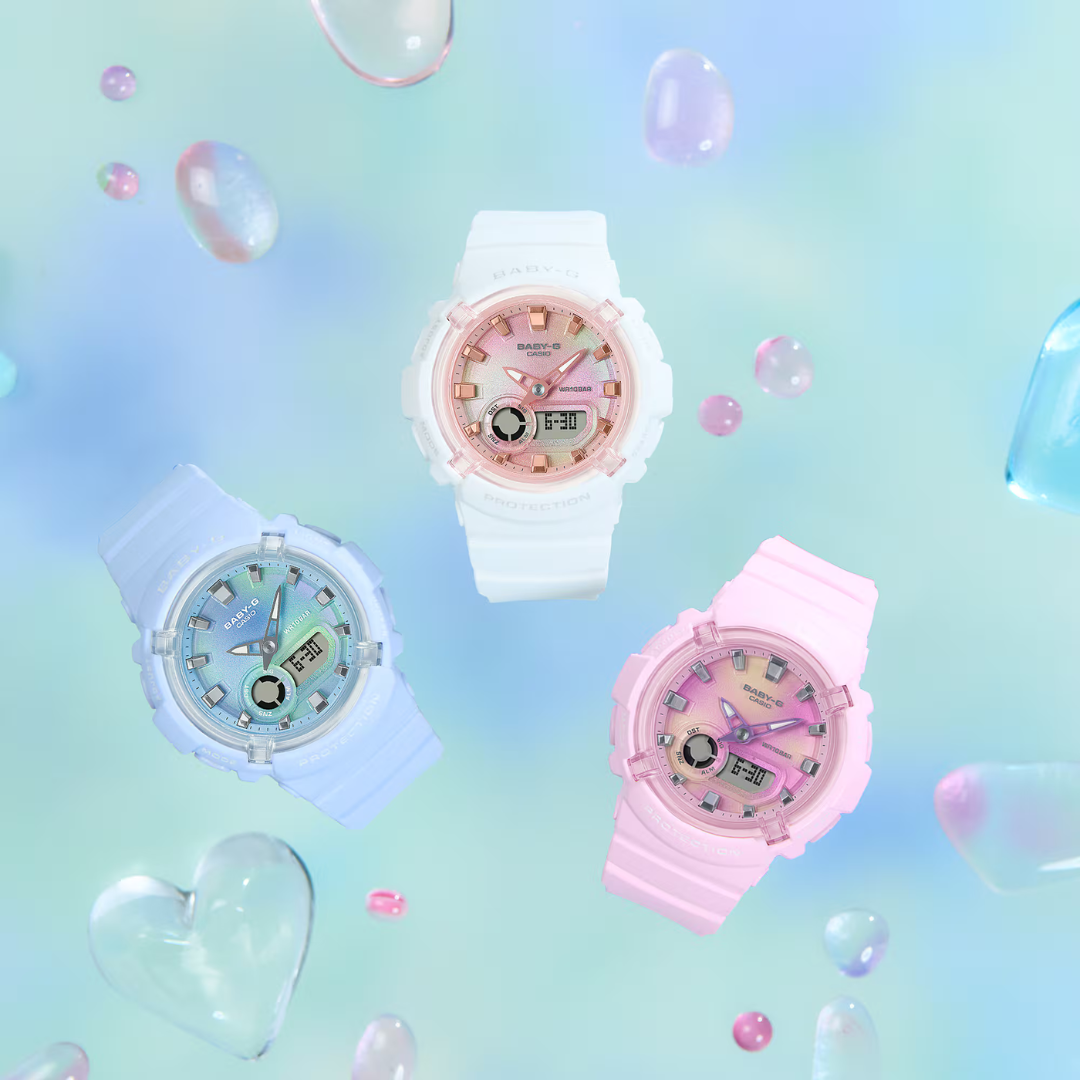 Reloj Análogo Digital Casual Rosado de Mujer