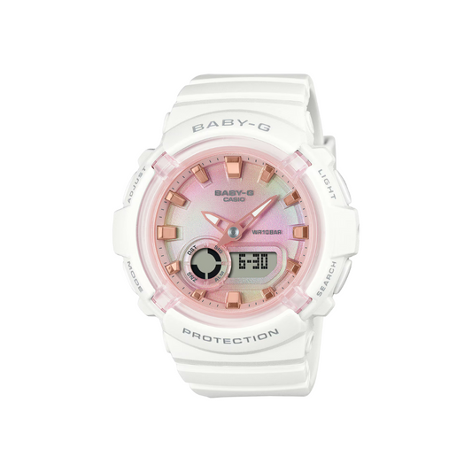 Reloj Análogo Digital Casual Blanco de Mujer
