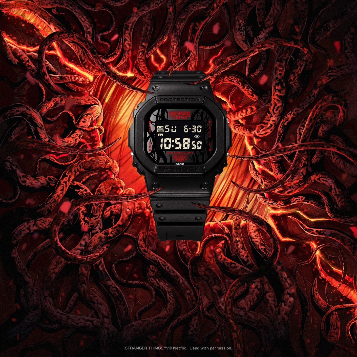 Reloj Digital Casual Unisex Edición Stranger Things