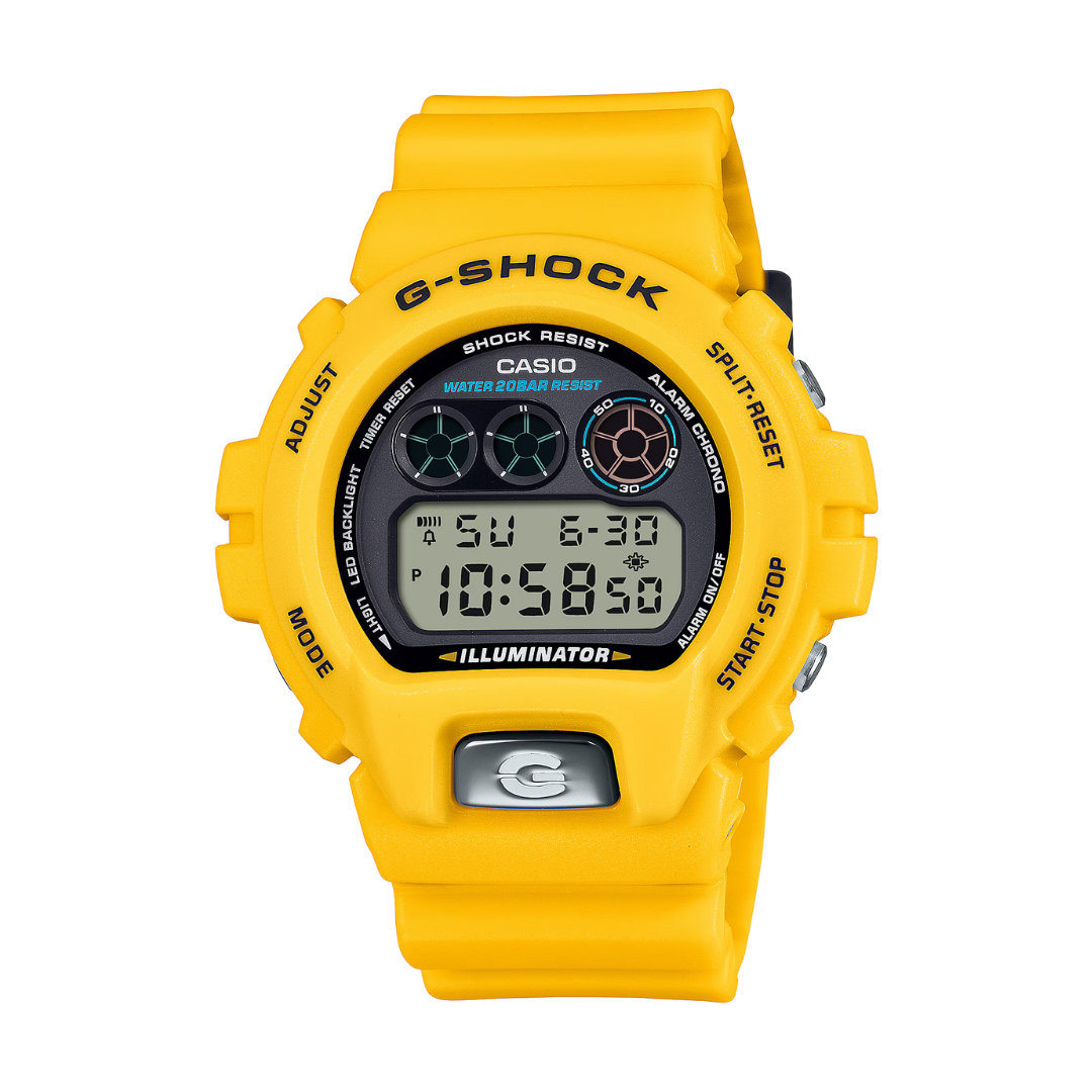 Reloj Digital Casual Amarillo de Hombre